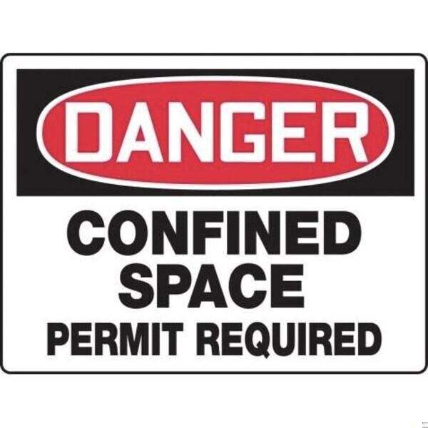 Accuform OSHA DANGER SAFETY SIGN CONFINED MCSP130XP MCSP130XP - main